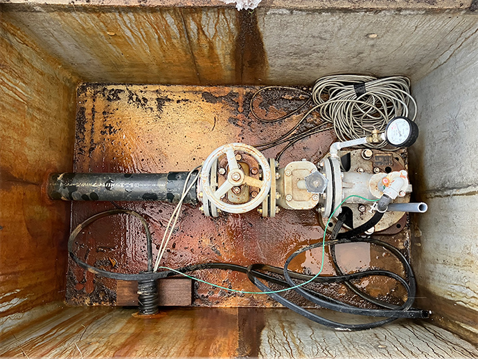 さく井工事の様子